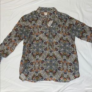 J. Crew Floral Blouse